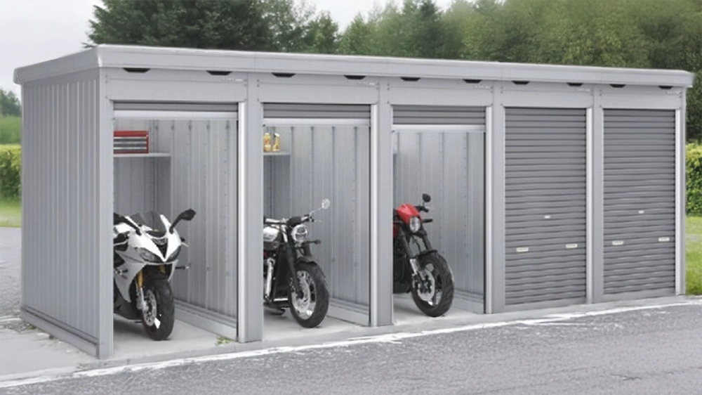 バイクガレージ（イナバ物置）のイメージ画像